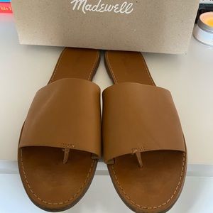 Madewell Tan Slides